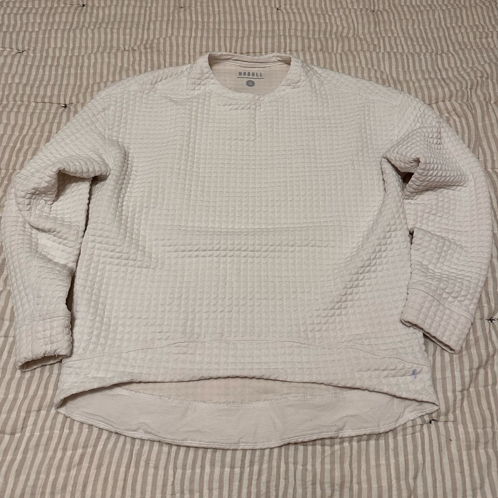 Nobull womens quilted crew pullover